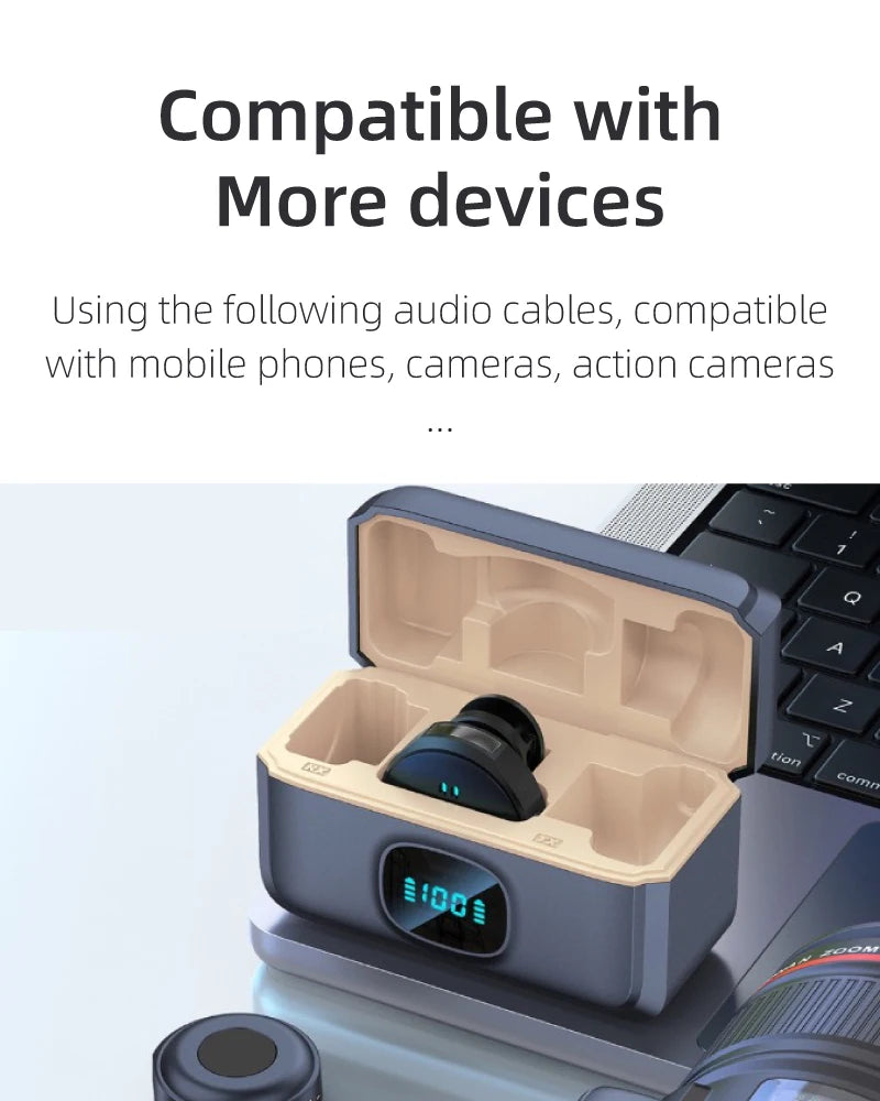 NUNAVO wireless microphone mic for Insta360 ACE PRO2 ace pro mic audio no need mic adapter action camera Accessory hifi noise reduction