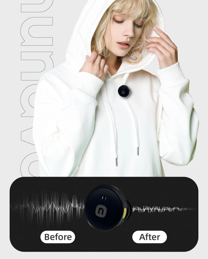 NUNAVO wireless microphone mic for Insta360 ACE PRO2 ace pro mic audio no need mic adapter action camera Accessory hifi noise reduction