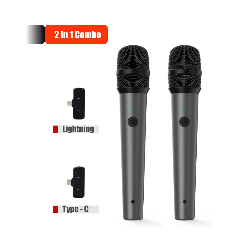 NUNAVO wireless microphone Interview professional microfeono Mic Handle broadcast microphone handheld for iphone smart phone