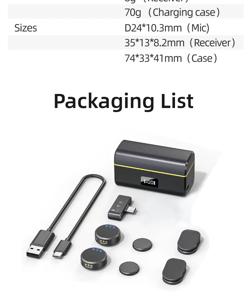 wireless microphone mic for insta360 x5 for insta360 go ultra 360 action camera mic audio no need mic adapter camera Accessory