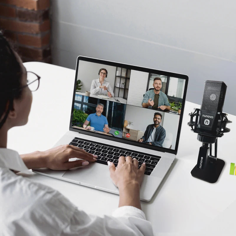 NUNAVO Gaming USB Microphone tabletop pc Desktop Condenser Podcast Microfono Record live Streaming Microphones shock mount Stand holder