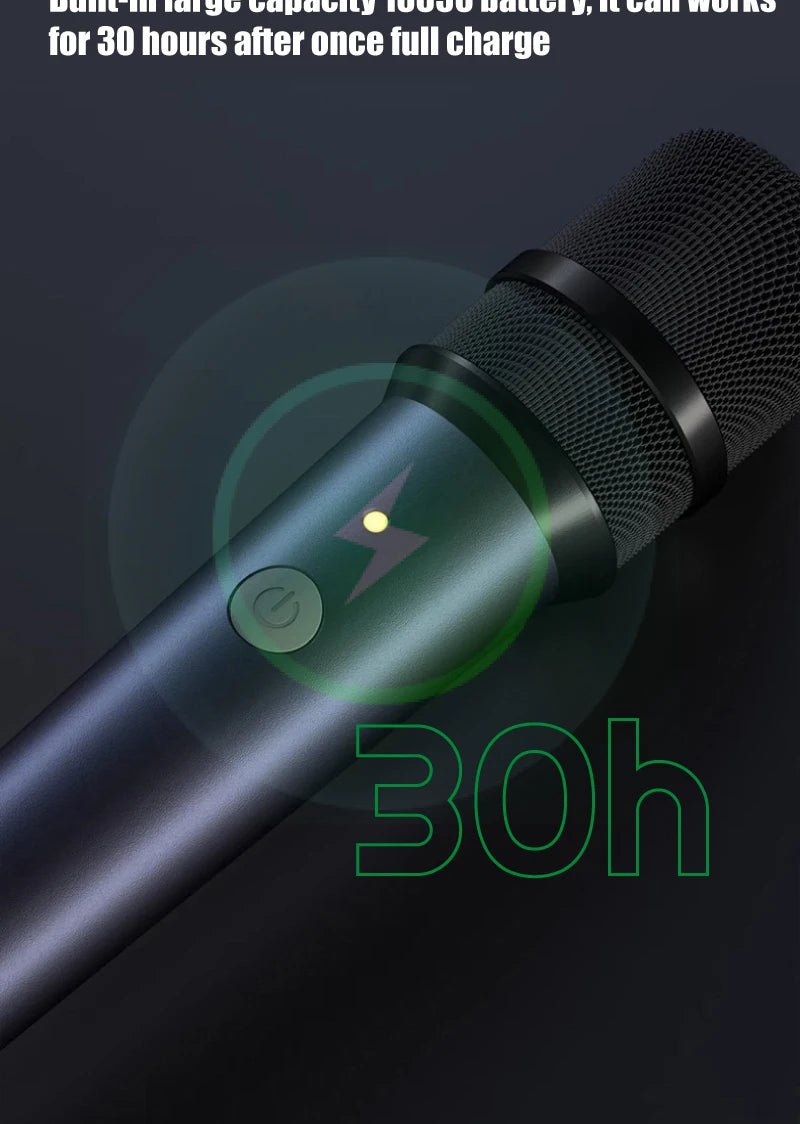 NUNAVO wireless microphone Interview professional microfeono Mic Handle broadcast microphone handheld for iphone smart phone
