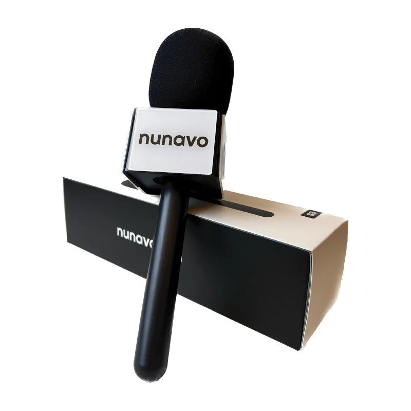 NUNAVO microfono mic profissional Interview wireless microphone Mic Handle adapter microphone handheld adapter smart phone ios