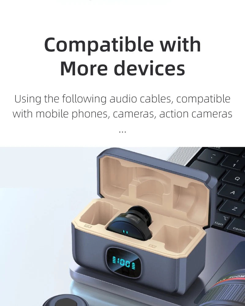 wireless microphone mic for DJI OSMO action 5 PRO/2/3/4 camera pocket3 oa4 mic audio no need mic adapter action camera Accessory
