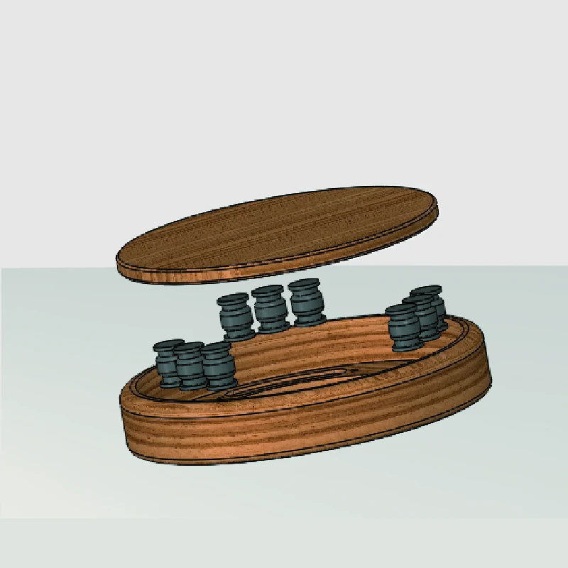 Speaker Wood Stand base for Homepod Mini real Wooden Holder Pads Panel Holder Stand Flat Base Anti Vibration for Huawei/Soundx