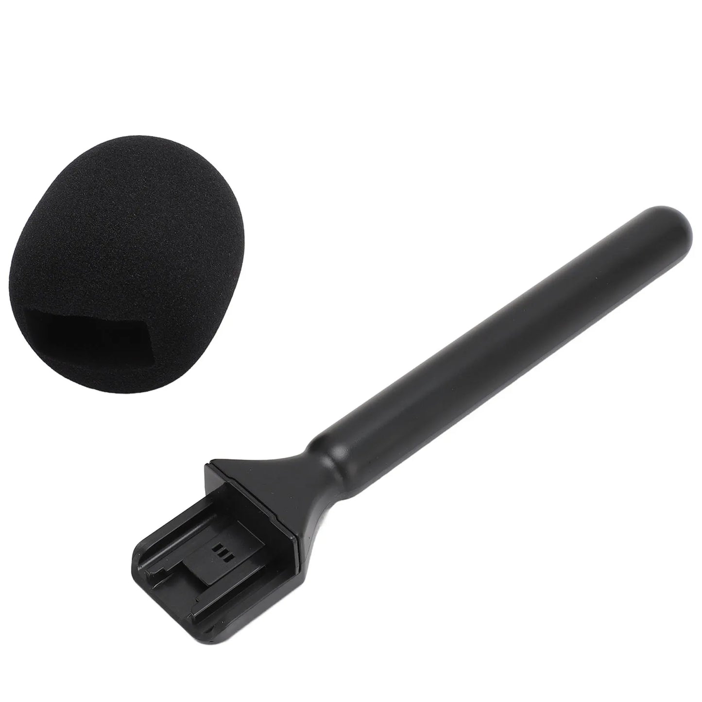 Handheld Wireless Interview Microphone Adapter with Windshield Foam for Rode Wireless GO II for DJI Mic 1 2