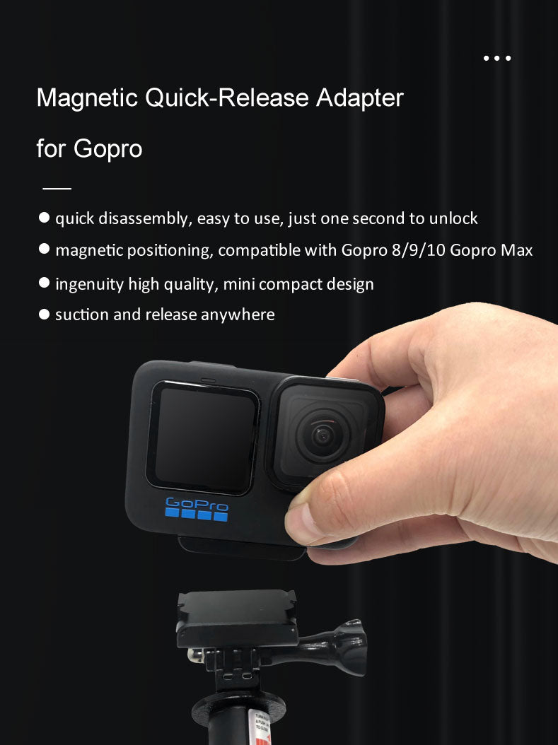 Magnetic Action Camera Mount Base adapter Buckle for GoPro 10 9 8 Gopro Max Quick Release Bracket sport Camera Accessories
