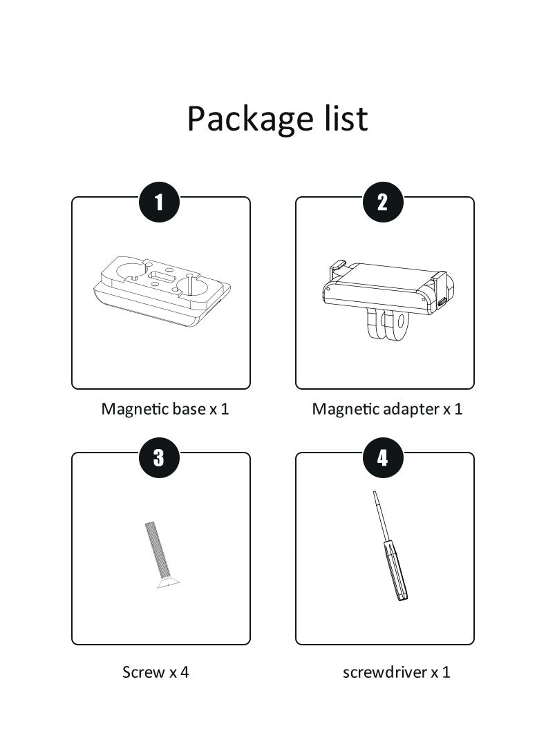 Magnetic Action Camera Mount Base adapter Buckle for GoPro 10 9 8 Gopro Max Quick Release Bracket sport Camera Accessories