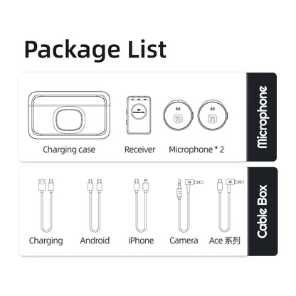 NUNAVO wireless microphone mic for Insta360 ACE PRO2 ace pro mic audio no need mic adapter action camera Accessory hifi noise reduction