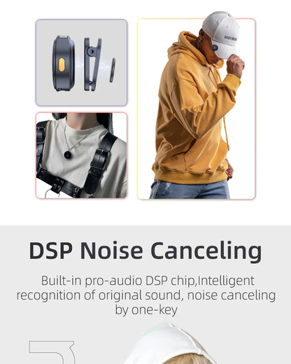 NUNAVO wireless microphone mic for Insta360 ACE PRO2 ace pro mic audio no need mic adapter action camera Accessory hifi noise reduction