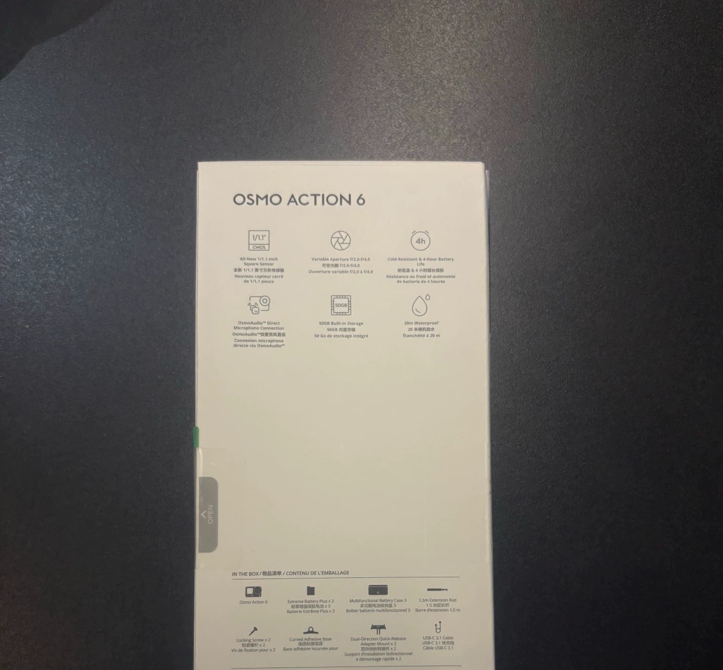 DJI Osmo Action 6  adventure Combo | Brand-New Unopened, Genuine, Full Accessories for Outdoor/Underwater/Vlog English Description