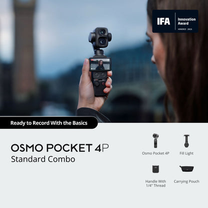 DJI Osmo Pocket 4P Standard/Vlog Combo Standard Combo Gimbal Camera 【Brand New】