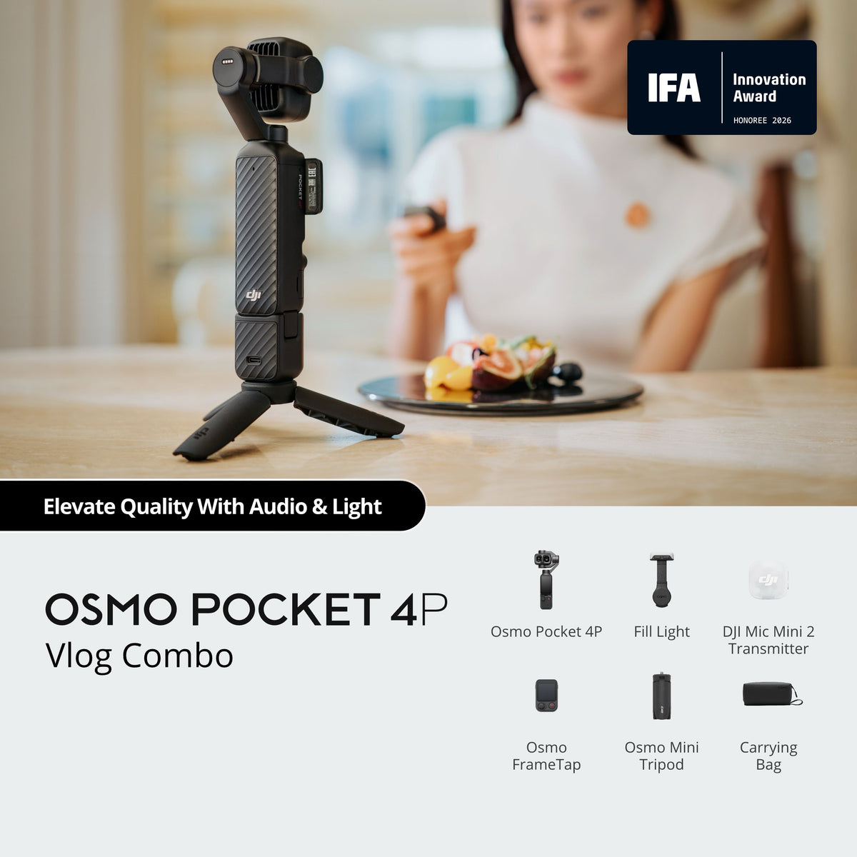 DJI Osmo Pocket 4P Standard/Vlog Combo Standard Combo Gimbal Camera 【Brand New】