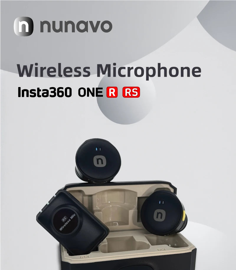 wireless microphone mic for Insta360 One R one RS action camera mic audio no need mic adapter sport camera Accessory hifi sound