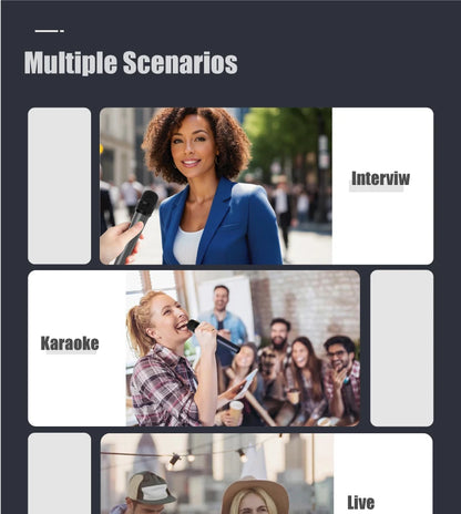 NUNAVO wireless microphone Interview professional microfeono Mic Handle broadcast microphone handheld for iphone smart phone