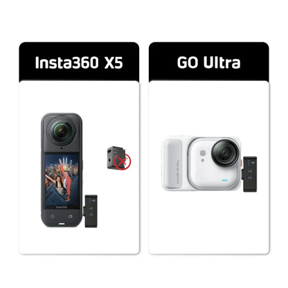 wireless microphone mic for insta360 x5 for insta360 go ultra 360 action camera mic audio no need mic adapter camera Accessory
