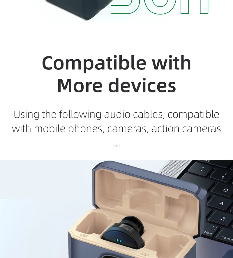wireless microphone mic for Insta360 One R one RS action camera mic audio no need mic adapter sport camera Accessory hifi sound