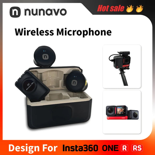 wireless microphone mic for Insta360 One R one RS action camera mic audio no need mic adapter sport camera Accessory hifi sound
