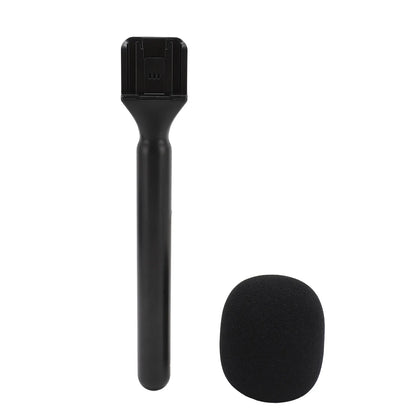 Handheld Wireless Interview Microphone Adapter with Windshield Foam for Rode Wireless GO II for DJI Mic 1 2
