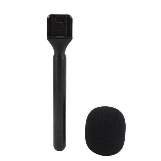 Handheld Wireless Interview Microphone Adapter with Windshield Foam for Rode Wireless GO II for DJI Mic 1 2