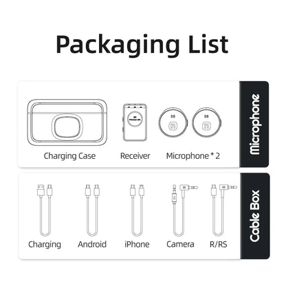 wireless microphone mic for Insta360 One R one RS action camera mic audio no need mic adapter sport camera Accessory hifi sound