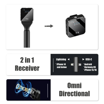 NUNAVO microfono mic profissional Interview wireless microphone Mic Handle adapter microphone handheld adapter smart phone ios