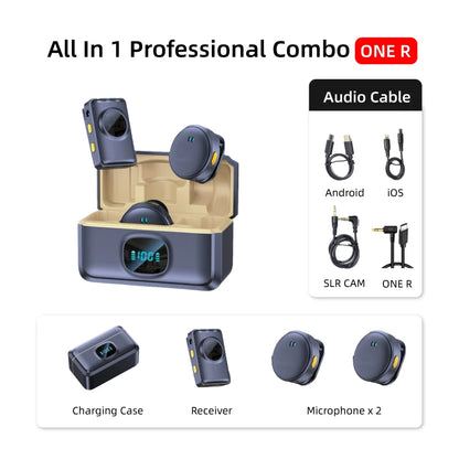 wireless microphone mic for Insta360 One R one RS action camera mic audio no need mic adapter sport camera Accessory hifi sound