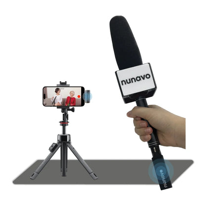 Wireless interview microphone Condenser Shotgun Mic XLR Microphone handheld for iphone android studio recording mic noise cancel