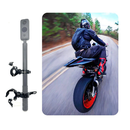 Motorcycle Invisible Selfie Stick Bicycle Monopod Handlebar Bracket for Insta360 One X3 X2 GoPro 11 10 Action Camera Accessory