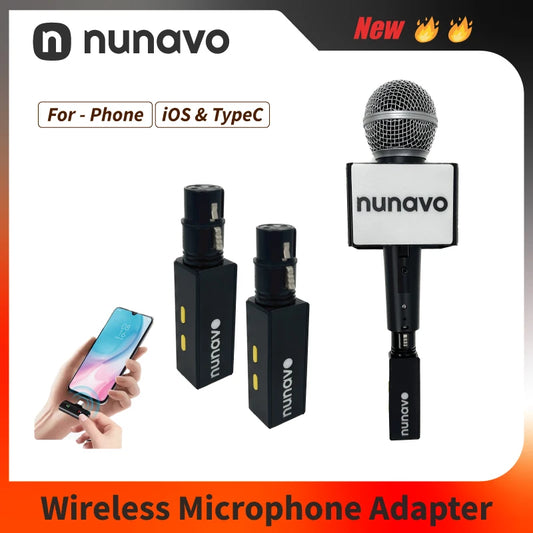 Wireless microphone XLR converter mobile phone pc dynamic microphone condenser microphone interview desktop live streaming mic