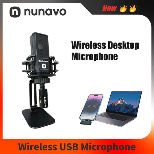 NUNAVO Gaming USB Microphone tabletop pc Desktop Condenser Podcast Microfono Record live Streaming Microphones shock mount Stand holder