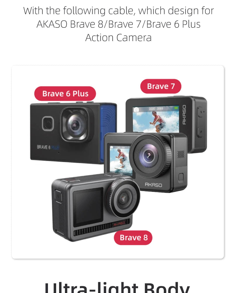wireless microphone mic for Akaso Brave 8/7/6 plus mic audio no need mic adapter action camera Accessory hifi noise reduction